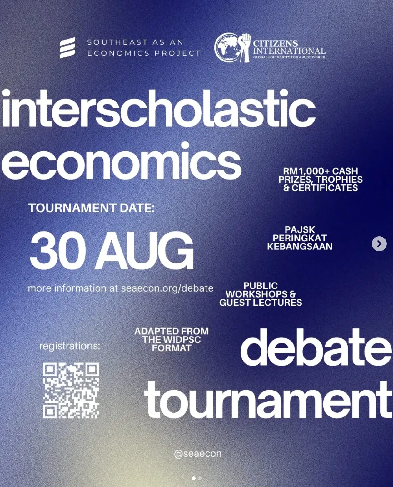 Interscholastic Economics Debate Tournament (Secondary School at National Level)